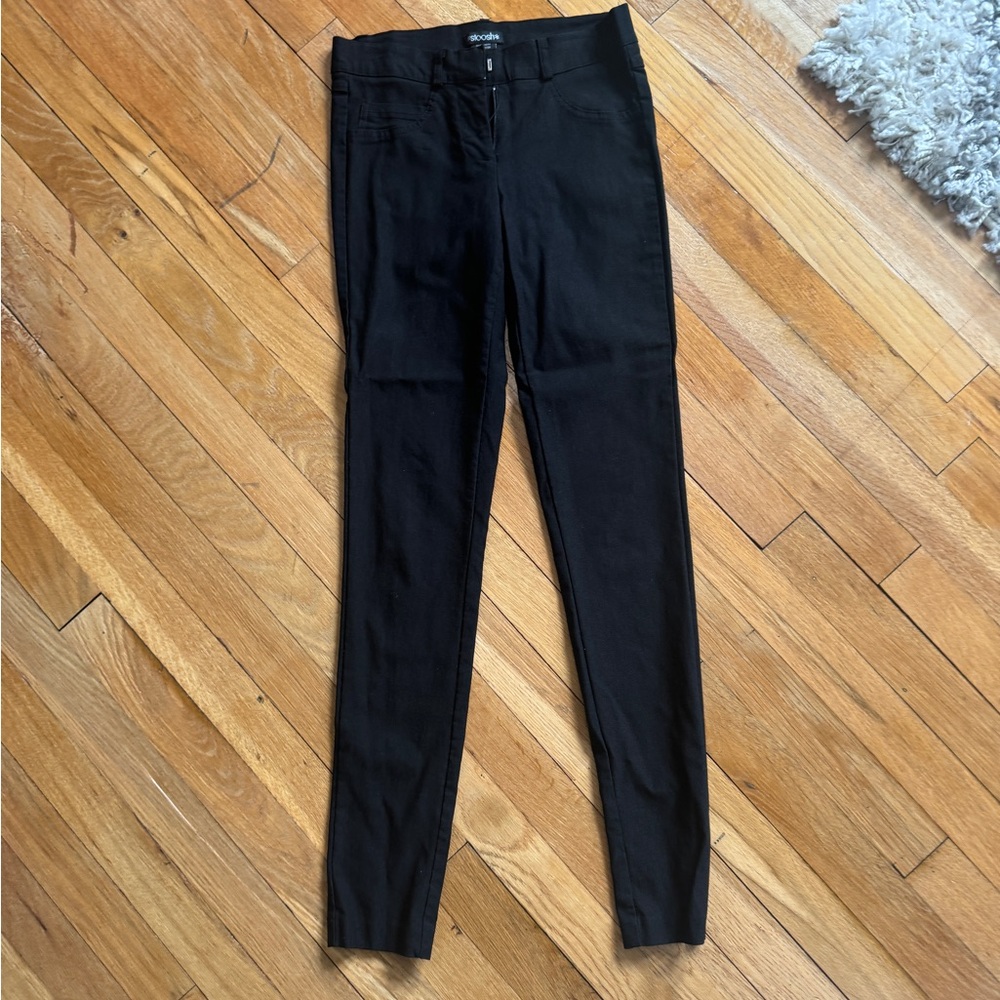 Stretchy Black Skinny Work Trousers